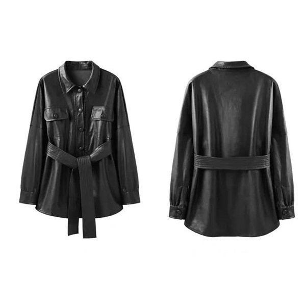 ロングコート レザーコート レディース 革ジャン ライダースジャケット