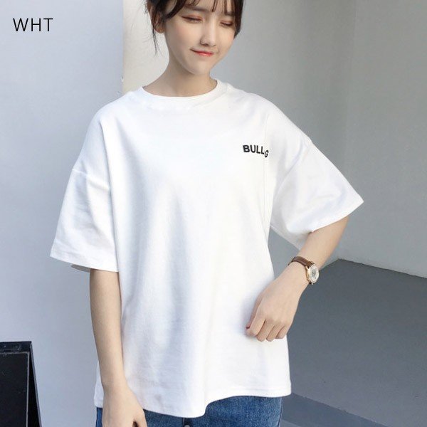 Tシャツ レディース トップス 半袖 チュニック プールオーバー クルーネック カジュアル シンプル かわいい 春夏 白 ホワイト Tシャツ レディース トップス 半袖 チュニック プールオーバー
