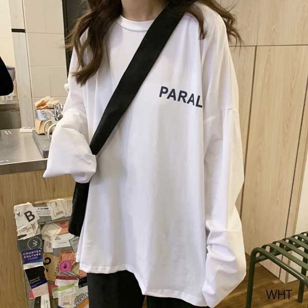 長袖 ひざ丈Ｔシャツ ロンT プルオーバー カトッソー トップス 韓国 ファッション レディース 長袖 ひざ丈Tシャツ ロンT プルオーバー カトッソー トップス