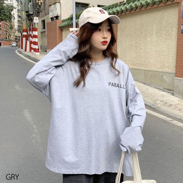 長袖 ひざ丈Tシャツ ロンT プルオーバー カトッソー トップス