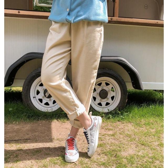 親子ペアルック ロングパンツ 長ズボン レディース お揃い チノパン