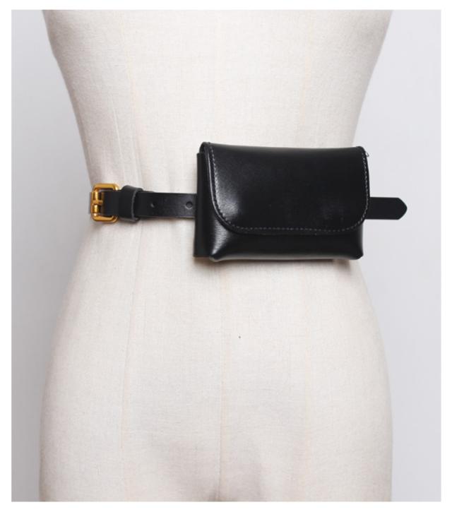 LHP IF SIXWASNINE ブラックレザーボディバッグ・ウエストポーチ LHP IF SIXWASNINE ブラックレザーボディバッグ・ウエストポーチ