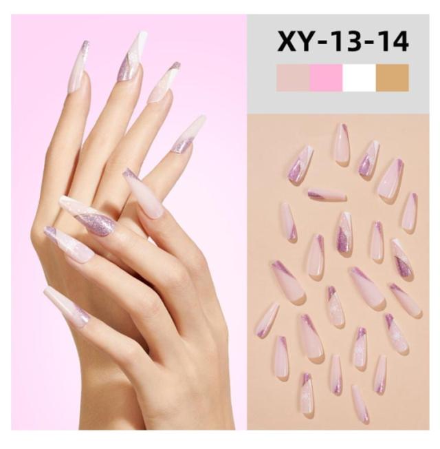 Nails ネイルチップ オーバル ロング ネイル つけ爪 24枚入 楽天市場】ネイルチップ オーバル スクエア ロング ネイルチップ