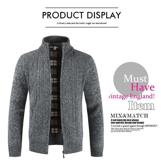 メンズ 毛糸 セーター スタンドカラー カーディガン カジュアル 長袖 アウター おしゃれ ビッグ割引 紳士用 トップス メンズセーター メンズニット