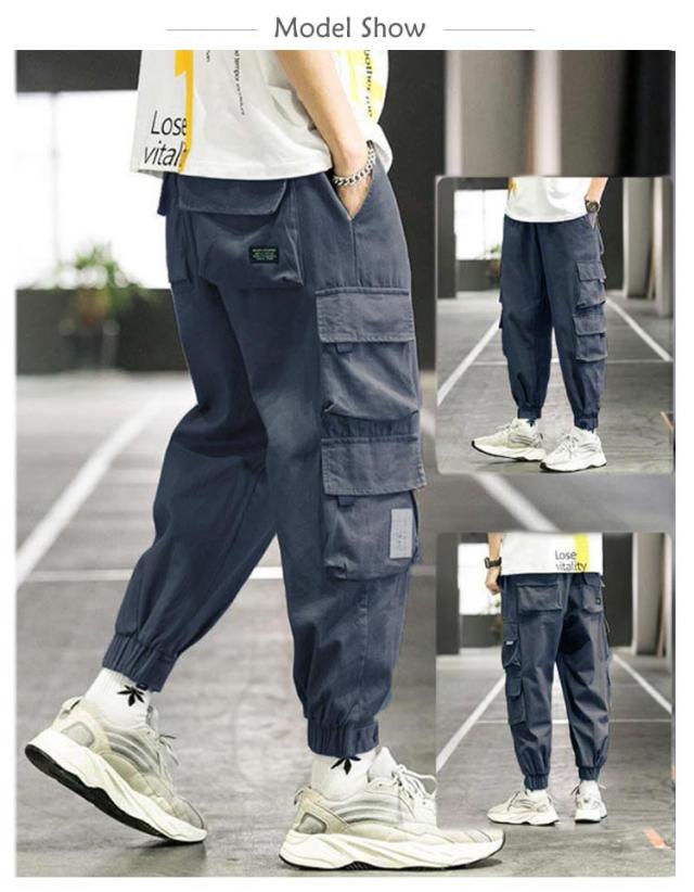 送料無料 全4色×6サイズ！カーゴパンツ メンズ ジョガーパンツ