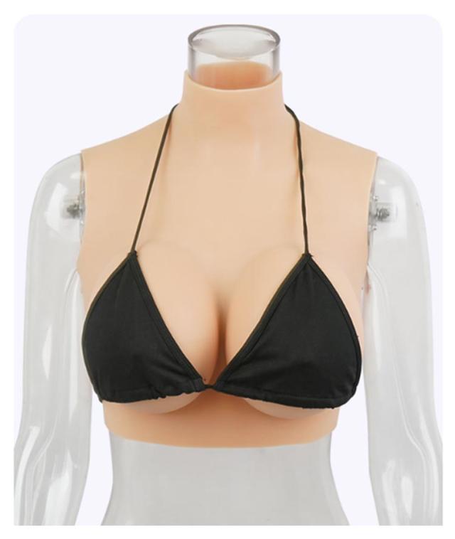 女装 ゲル充填 コスプレ Hカップ シリコンバスト おっぱい シリコーン シリコンバスト 偽乳 ぷるぷる偽乳 着るだけで理想の美胸に 肌の露出対策 ハイネック