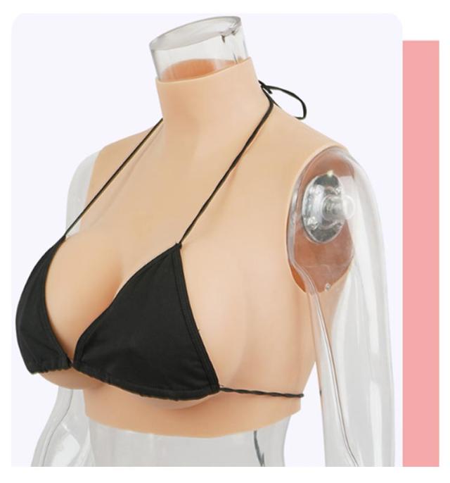 女装 ゲル充填 コスプレ Hカップ シリコンバスト おっぱい シリコーン シリコンバスト 偽乳 ぷるぷる偽乳 着るだけで理想の美胸に 肌の露出対策 ハイネック