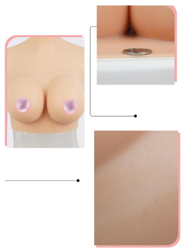 女装 ゲル充填 コスプレ Hカップ シリコンバスト おっぱい シリコーン シリコンバスト 偽乳 ぷるぷる偽乳 着るだけで理想の美胸に 肌の露出対策 ハイネック