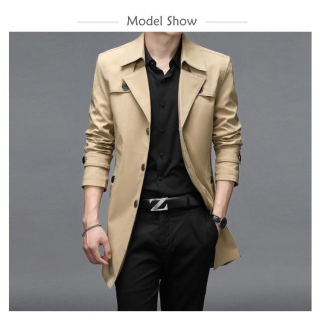 トレンチコート メンズ ハーフコート スプリングコート ビジネスコート