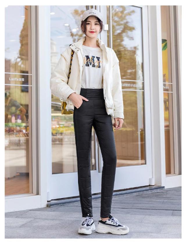 ダウンパンツ レディース ダウン入り スキニーパンツ レギンスパンツ