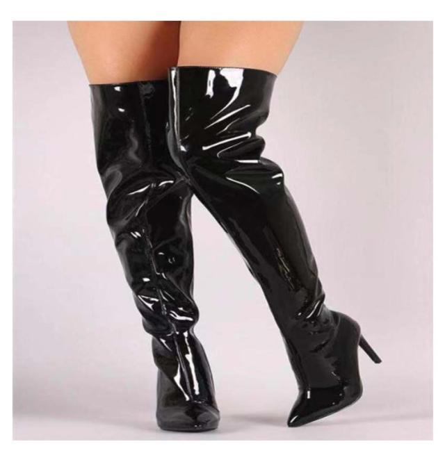 コスプレ靴 ブーツ レディース ロング ニーハイブーツ ハイヒール ドレスシューズ チャンキーヒール 秋冬 シンプル 美脚 長靴 厚底 カジュアル 履きやすい センダ チシヨ] サイハイブーツ ハイヒール ロング ブーツ 無地