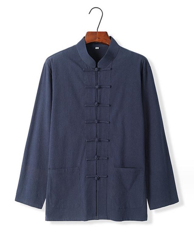 シャツ ジャケット 長袖 綿 麻 カジュアル リネンシャツ 軽い 柔らかい