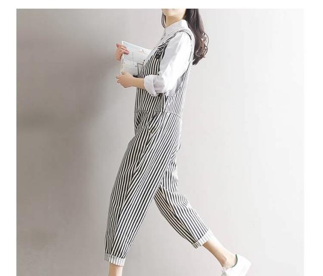 サロペット オーバーオール 「洗える」起毛ストライプ ロンパース レディース ☆新品タグ付き☆any sis サロペット ANY SIS サロペット