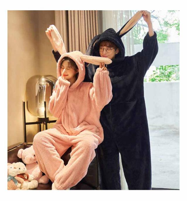 着ぐるみ パジャマ 大人用 ルームウェア 兎耳付き レディース メンズ