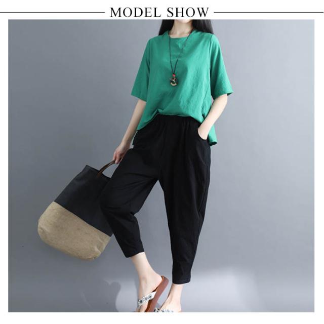慈雨　jiu / 新品タグ付　麻混サルエルパンツ　春夏用 size40 楽天市場】くしゅくしゅ サルエルパンツの通販