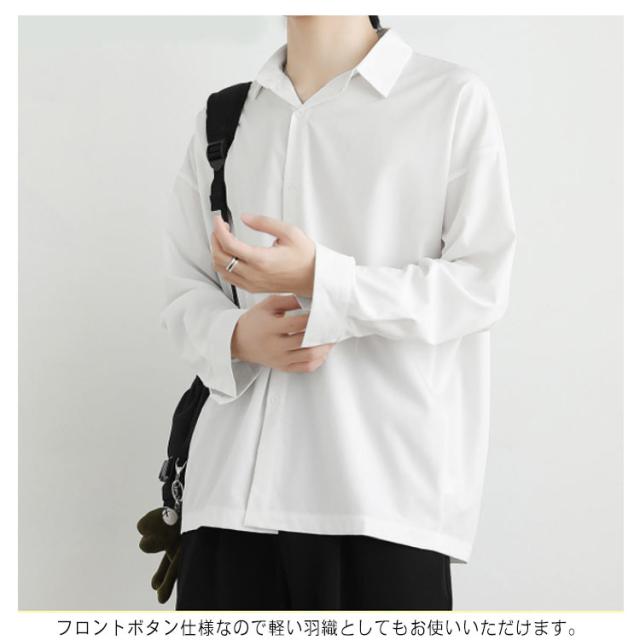 カジュアルシャツ メンズ シャツ トップス 長袖 カラーシャツ
