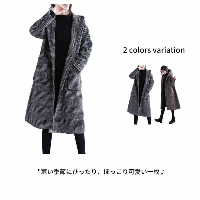 チェックコート グレンチェックコート レディース アウター