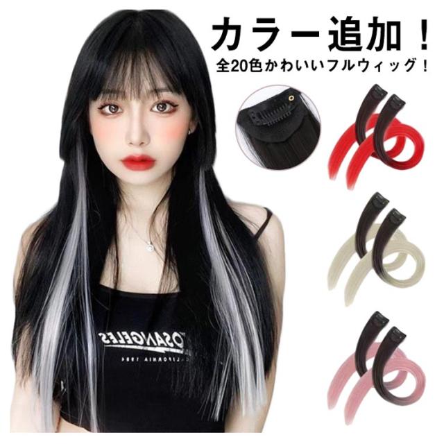 2枚セット全20色! ウィッグ ロング 自然 フルウィッグ