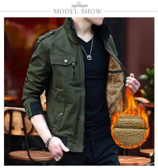 HOLLISTER ホリスター　ミリタリージャケット　カーキ　裏ボア　裏起毛 ホリスター(Hollister) メンズジャケット・アウター | 通販
