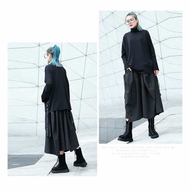 袴パンツ レディース メンズ ハカマパンツ 七分丈 パンツ