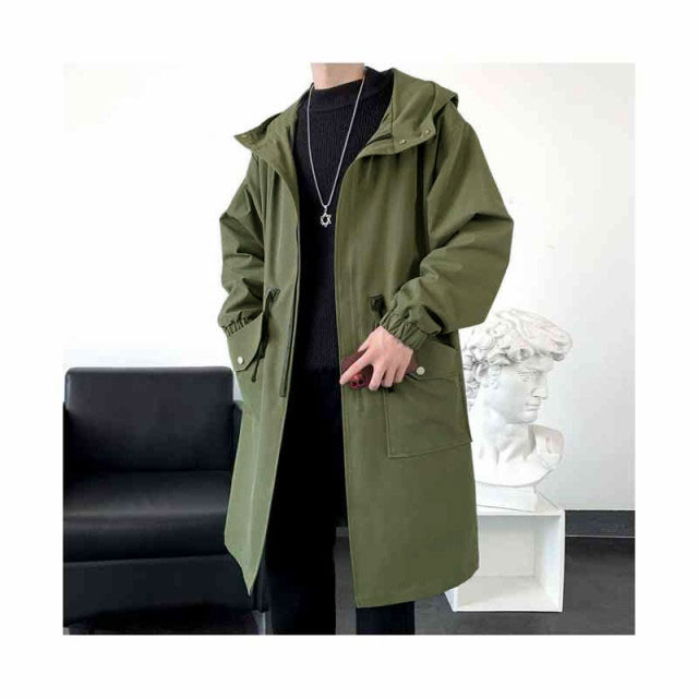 モッズコート XL  カーキ 送料無料 モッズコート メンズ フード付き ロングコート ミリタリー