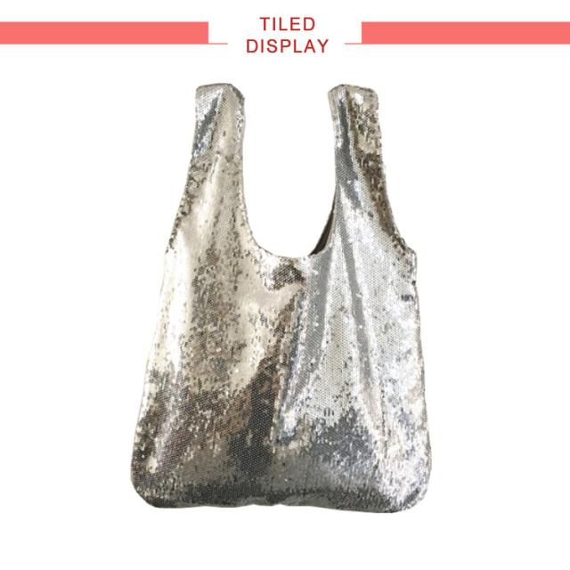 《》煌くスパンコールが存在感抜群。レディースバッグ きらきら バッグ トートバッグ 手提げバッグ カジュアルバッグ スパンコール ゴールド 金 シルバー 銀 緑 グリーン おしゃれ 鞄