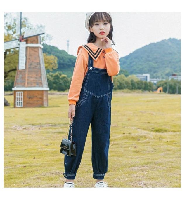 ホワイト長袖シャツ・水色セーラー襟・デニムサロペットスカートセット 楽天市場】子供服 女の子 セットアップ 長袖 白ブラウス キッズ