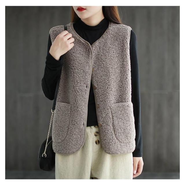 ボアベスト レディース ベスト 前開き ボア ムートンベスト レディース