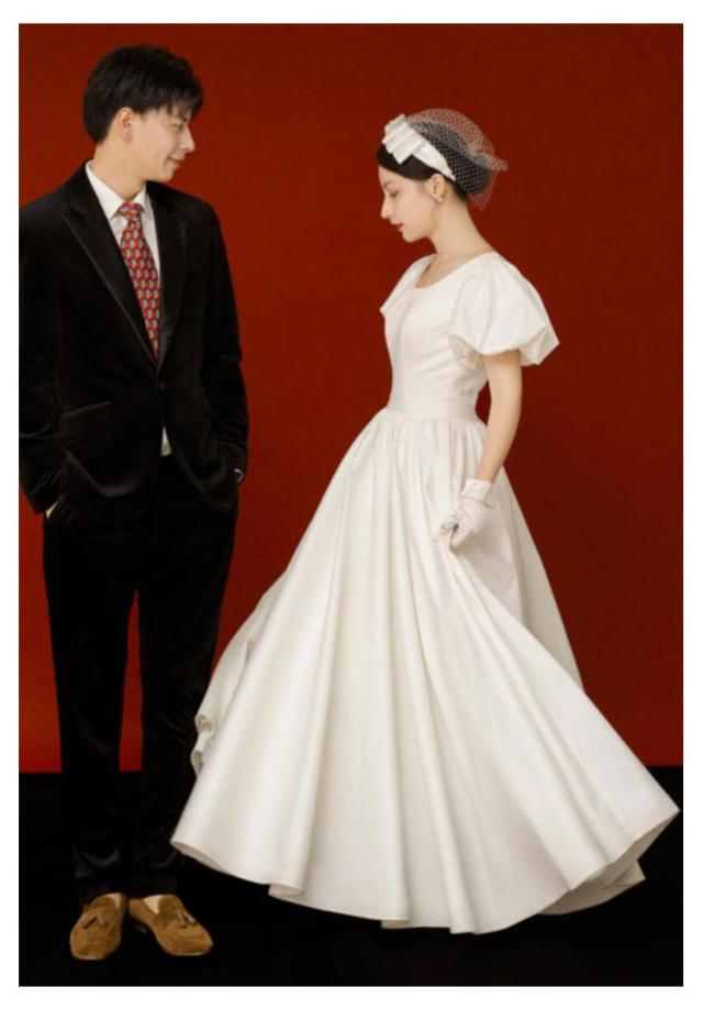 ウエディングドレス ウェディングドレス クルーネック Aライン