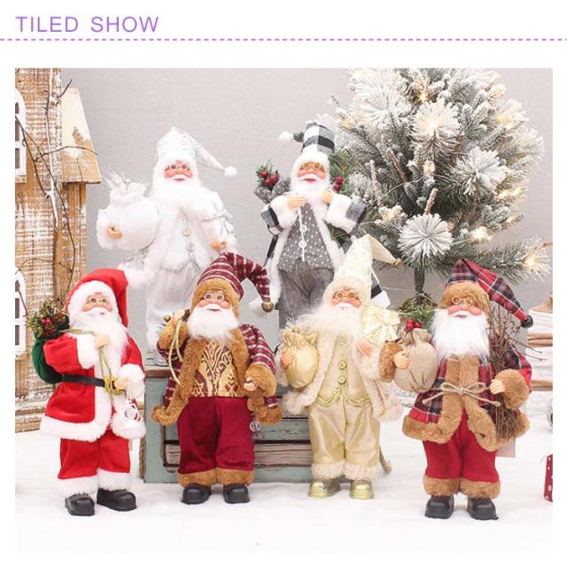 サンタクロース サンタ 人形 6タイプ おしゃれ 大型 30cm