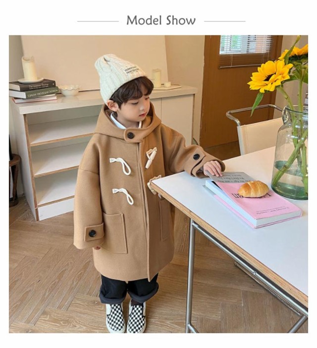 ダッフルコート 子供 男の子 フード チェスターコート スクール