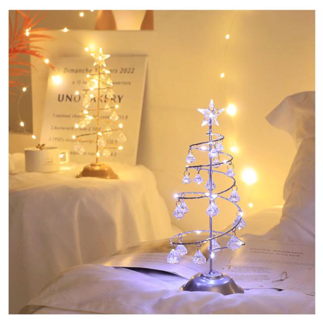 クリスマスツリー 卓上 30cm ミニクリスマスツリー キラキラ ledライト