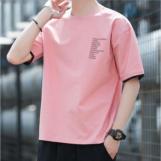 Tシャツ メンズ 半袖 おしゃれ カジュアルシャツ クールネック