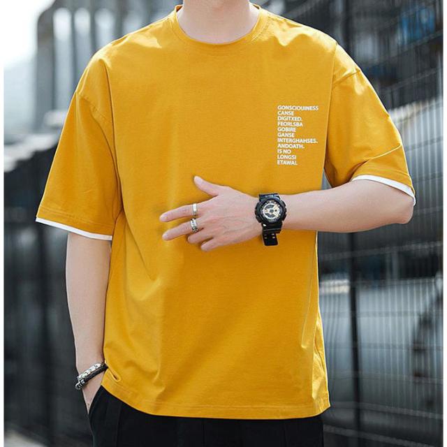 Tシャツ メンズ 半袖 おしゃれ カジュアルシャツ クールネック トップス コットン カットソー ポイント消化 春夏 今年 Tシャツ メンズ 半袖 おしゃれ カジュアルシャツ クールネック