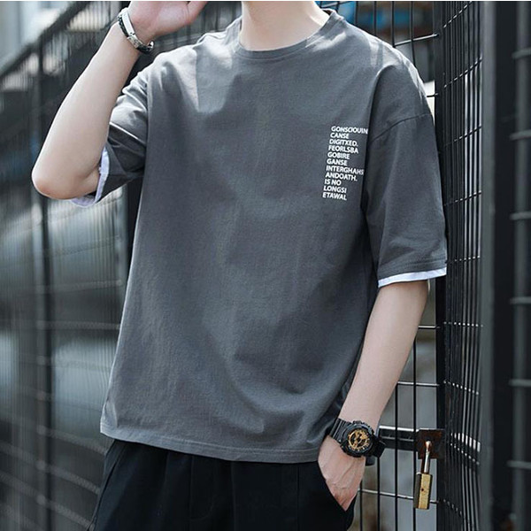 Tシャツ メンズ 半袖 おしゃれ カジュアルシャツ クールネック トップス コットン カットソー ポイント消化 春夏 今年 Tシャツ メンズ 半袖 おしゃれ カジュアルシャツ クールネック