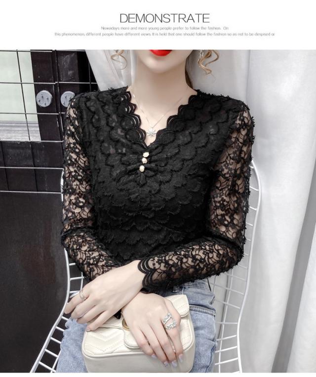 Tシャツ レディース 40代 秋冬 オシャレブラウス レース ハイネックTシャツ 長袖トップス 裏起毛Tブラウス 大人 通勤 ゆったりTシャツインナー 韓国風 30代 レーストップス レディース 40代 秋冬 オシャレ 長袖 ブラウス