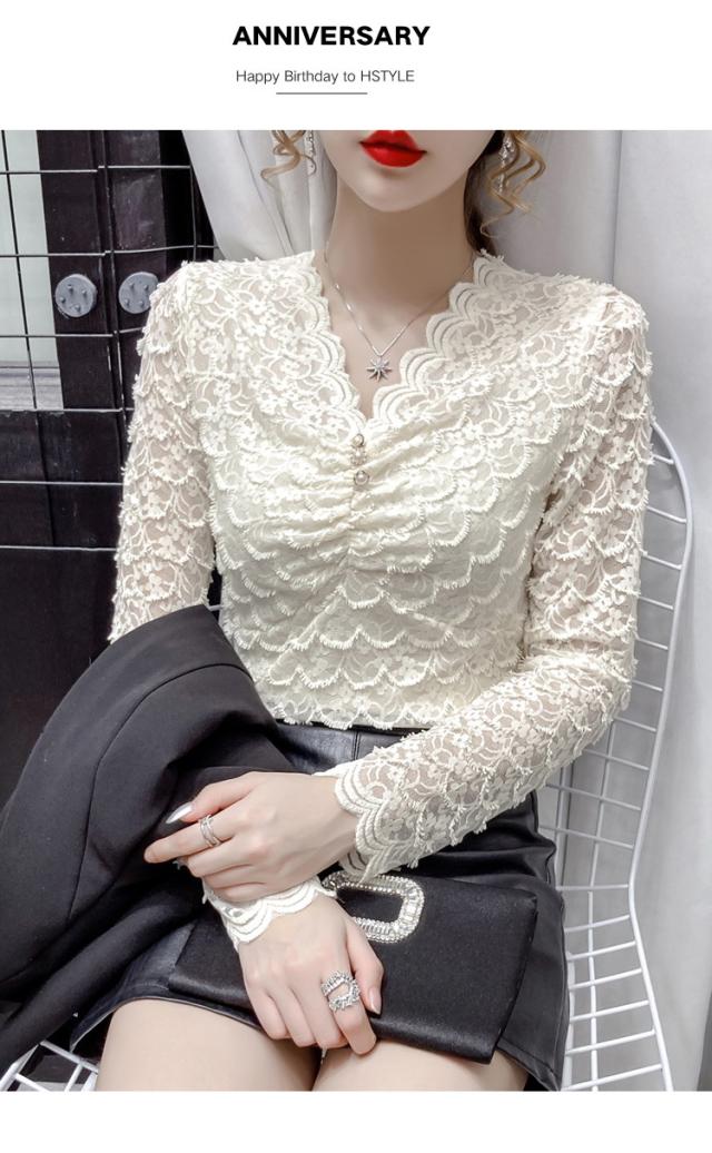 レーストップス レディース 40代 秋冬 オシャレ 長袖 ブラウス レーストップス Vネックインナー 裏起毛Tシャツ 厚手 韓国風 大きいサイズ 大人 上品 30代 楽天市場】トップス レース セクシー ブラウス 長袖 Vネック