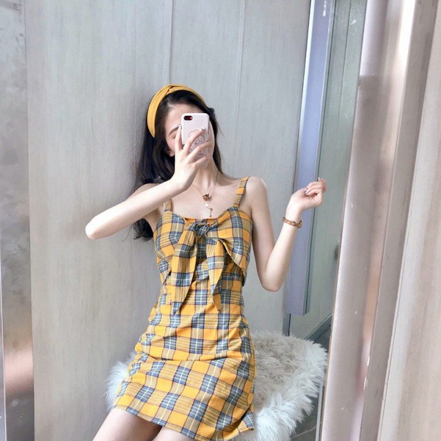ワンピース 夏ワンピース サマーワンピース チェック柄