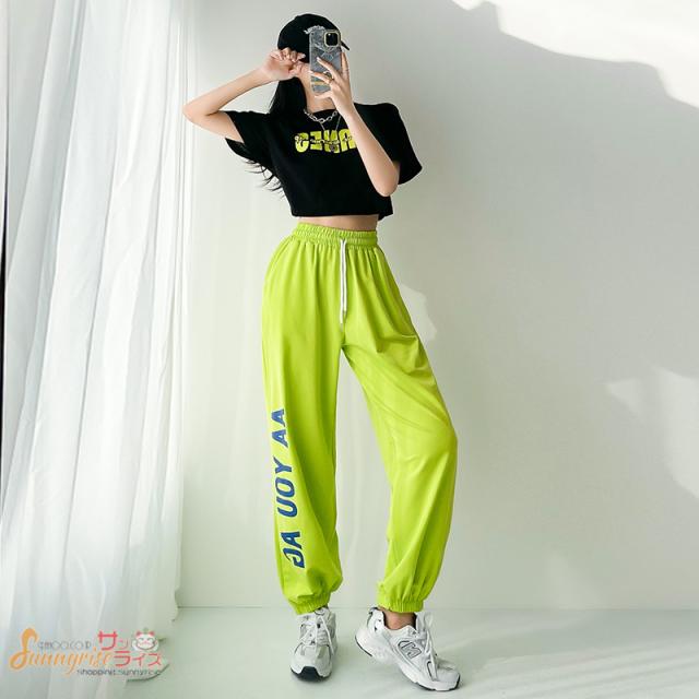 パンツ レディース ロング丈 ボトムス タンクトップ ストリート