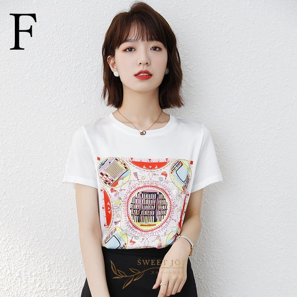 Tシャツ レディース きれいめ 40代 夏 上品 半袖Tシャツ