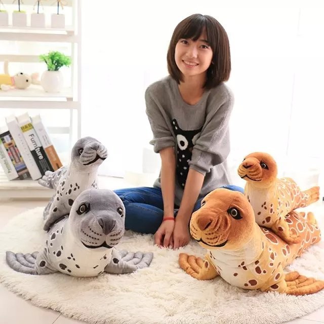 全長65cmアザラシぬいぐるみリアルアザラシクッション抱き枕動物 全長65cmアザラシぬいぐるみリアルアザラシクッション抱き枕動物