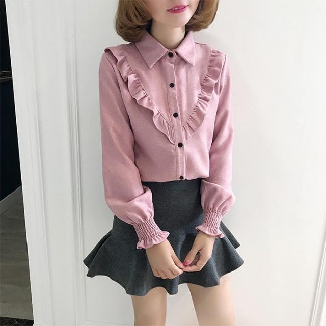 パールピン付きフリルスリーブブラウス(グリーン） 春夏 大人 かわいい カジュアル 楽天市場】【SALE／50%OFF】フリル スリーブ ブラウス -マシン