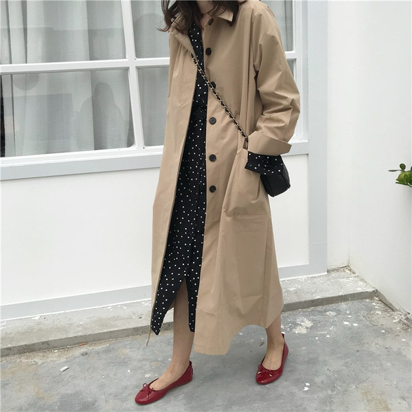 ベスト トレンチコート レディース 40代 ロング丈ジャケット ノースリープ スプリングコート カーキ アウター 秋服 韓国風 オーバー 30代 50代 オシャレ ベスト トレンチコート レディース 40代 ロング丈ジャケット