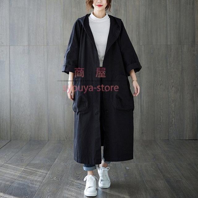 トレンチコート レディース ロングコート 春 スプリングコート