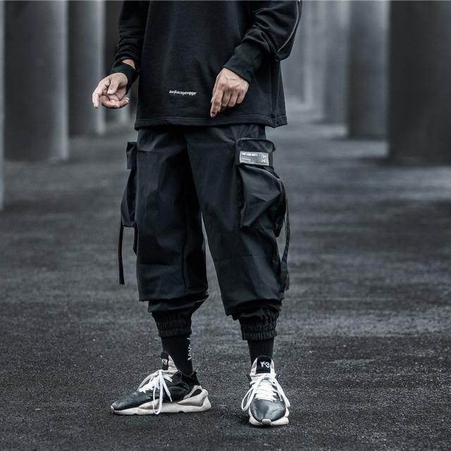 ブラックワークパンツ ゴムウエスト photo4399.jpg