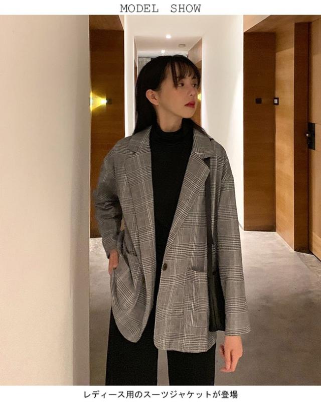 ALESSANDRA RICH★素敵！チェックウールブレザー FABX3986F45121739DARKGREY-