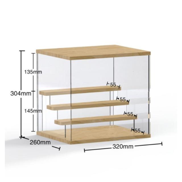 SALE❣★フィギュアケース アクリルケース 5階式 ライト付き 木目調 SALE❣☆フィギュアケース アクリルケース 5階式 ライト付き 木目調