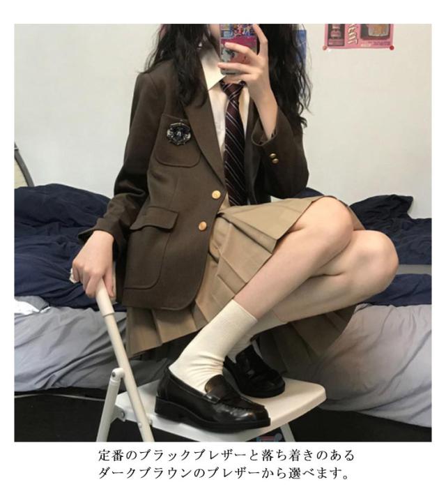制服 4点セット 女子高生 ブレザー スカート スクールシャツ ネクタイ