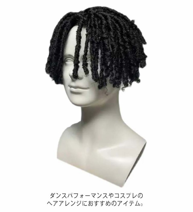 ドレッド ウィッグ かつら メンズ フルウィッグ 自然 編み込み うぃっぐ ショート 全頭かつら wig カツラ ヒップホップ ダンス 発表会  パーティー コスプレ 仮装 イベント 個性的 余興 簡単着用 男装ウィッグ コスチューム小物 男女兼用 送料無料の通販はau PAY ...