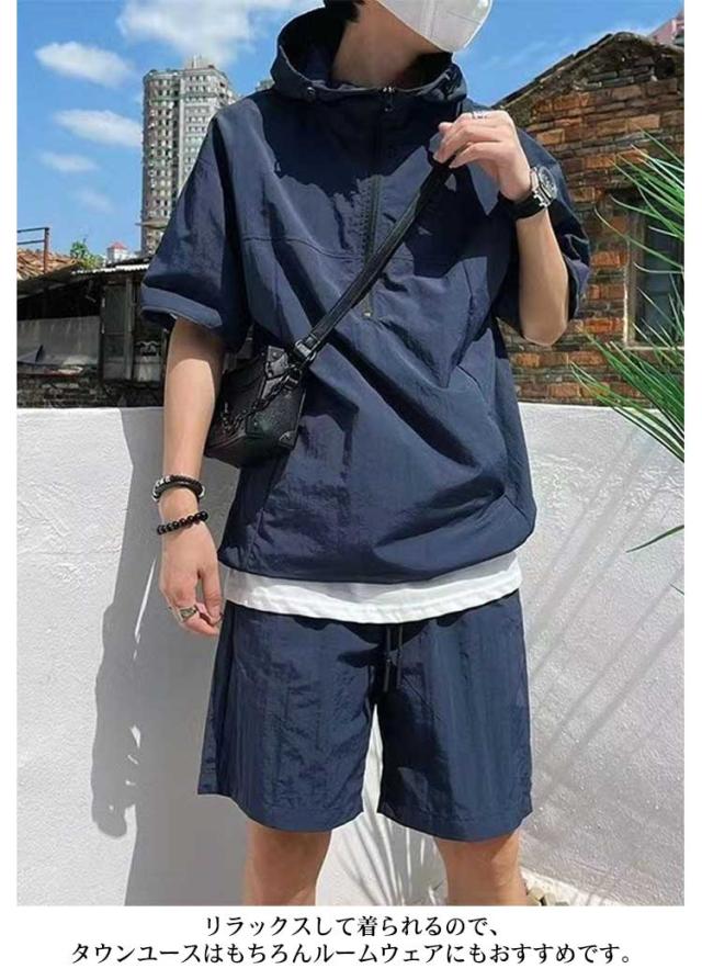 ballaholic　ハーフジップパーカー　ショーツ セットアップ ballaholic ハーフジップパーカー ショーツ セットアップ